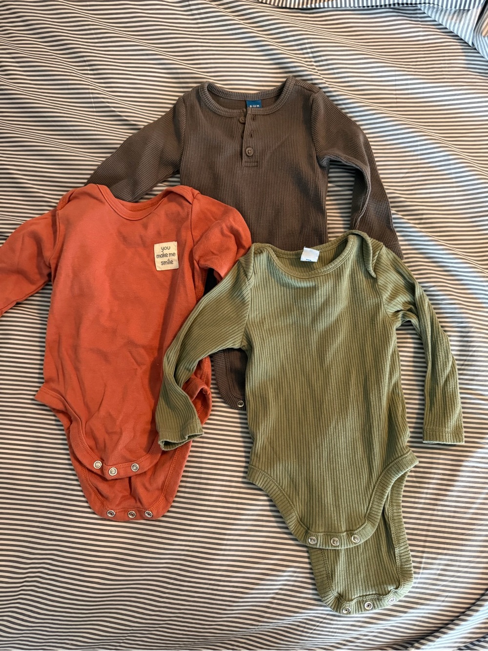 Baby neutral fall bundle Long Sleeve One-Piece Bodysuits Onesies